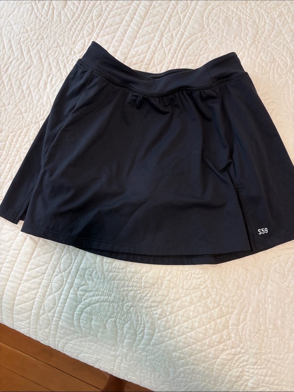 Black Athletic Skort with S59
